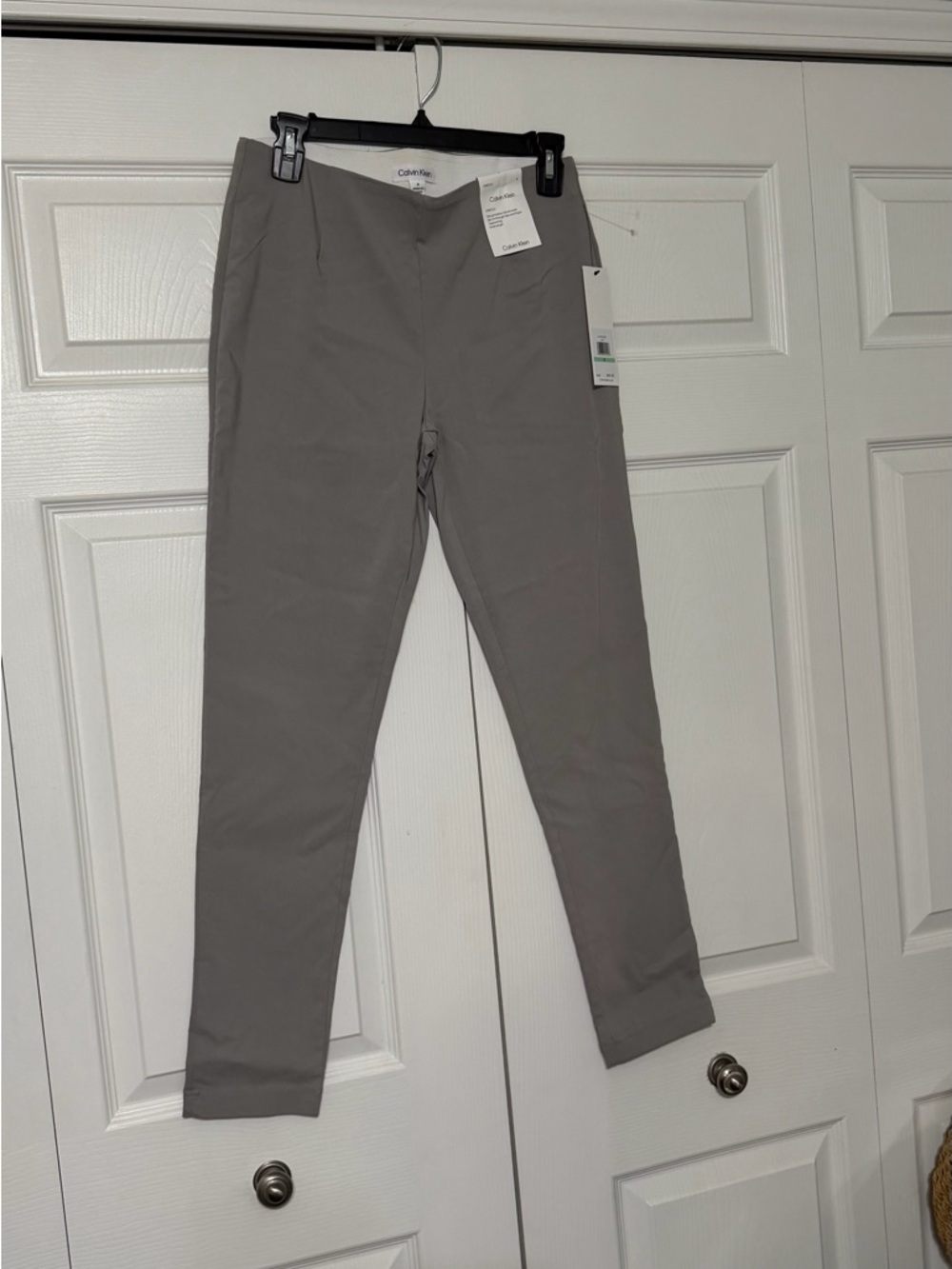 Calvin Klein Light Gray Slim Chinos